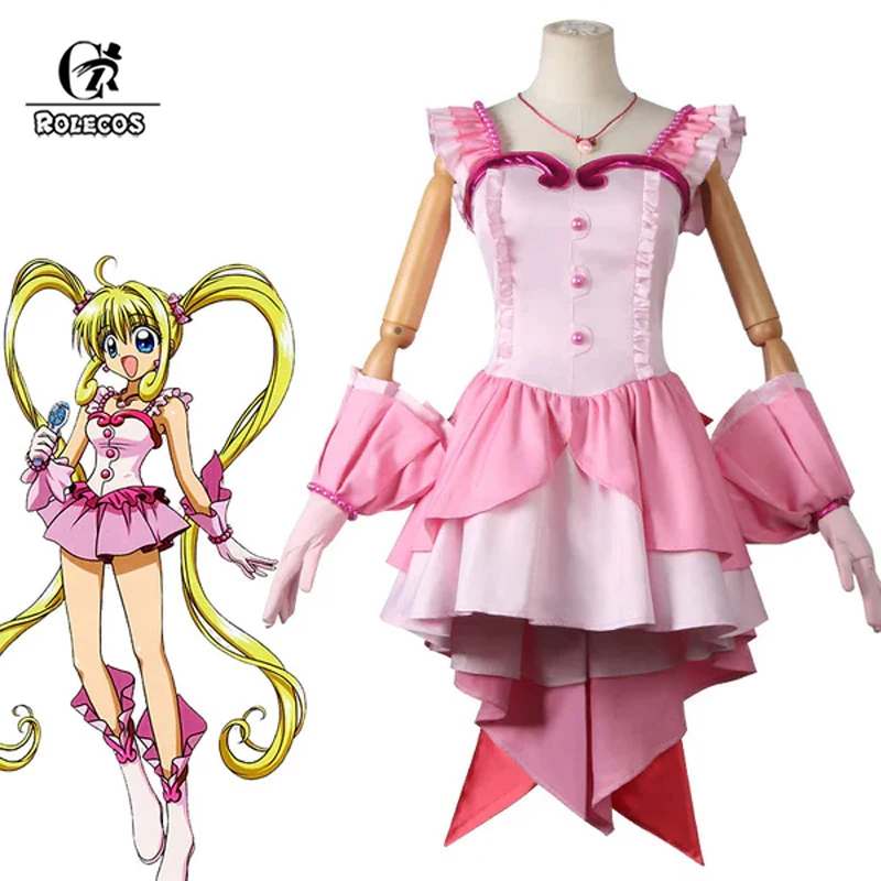 

ROLECOS Mermaid Melody Pichi Pichi Pitch Lucia Nanami Cosplay Costume Lucia Nanami Halloween Sexy Women Dress Outfit Fullset