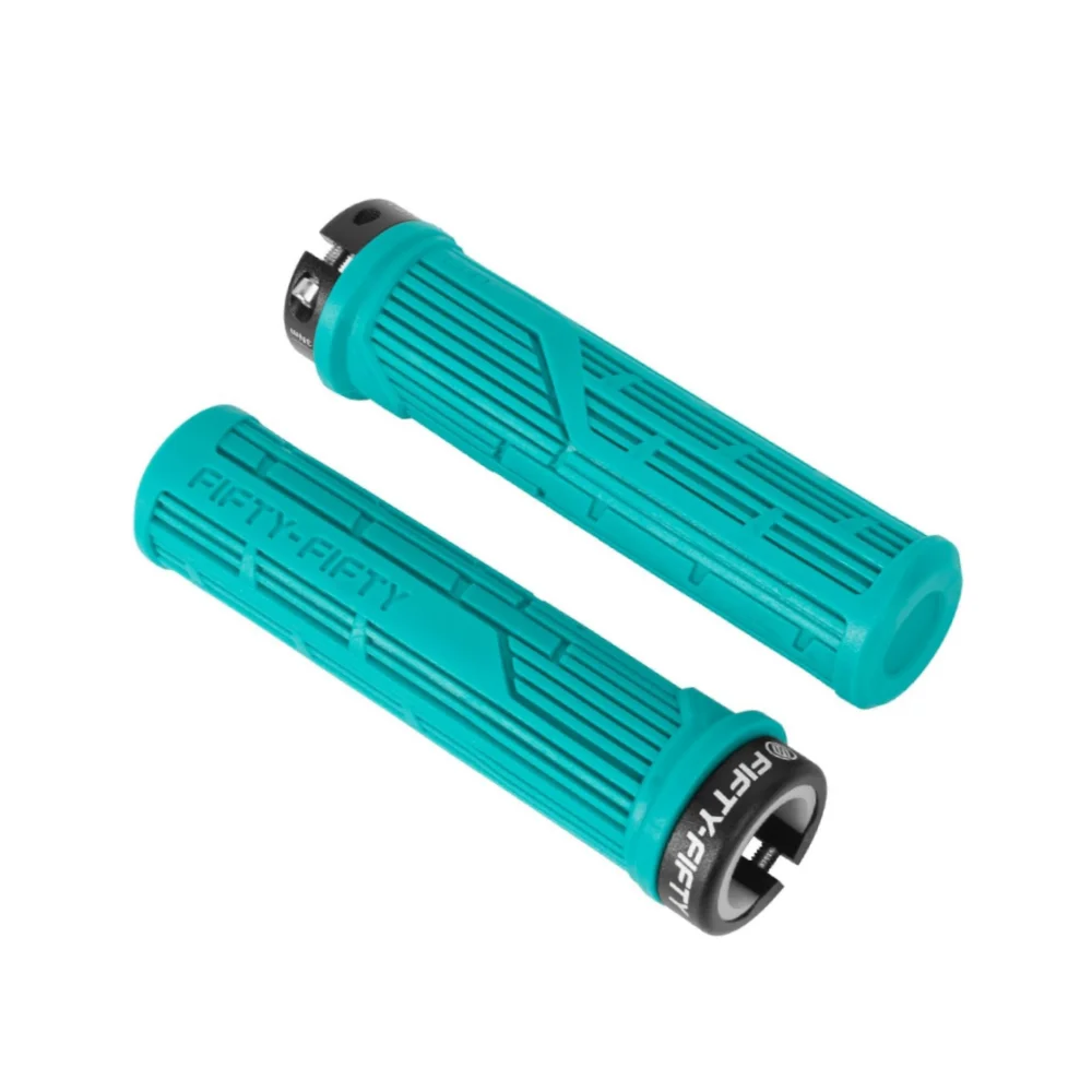 

FIFTY-FIFTY Mountain Bike Grips, Single Lock-on MTB Grips, Soft and Comfortable Bicycle Locking Grips, Non-Slip Bike Grips