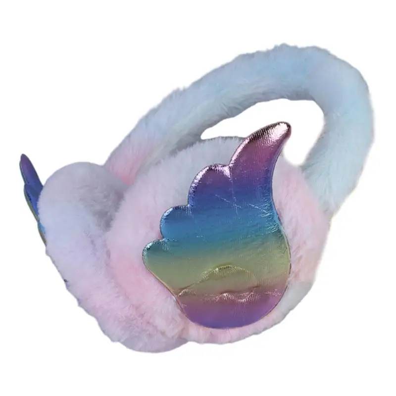 39BD Colorful Plush EarMuffs for Women and Kids Ear Warmer Furry Headband for Winter Christmas New Year Gifts