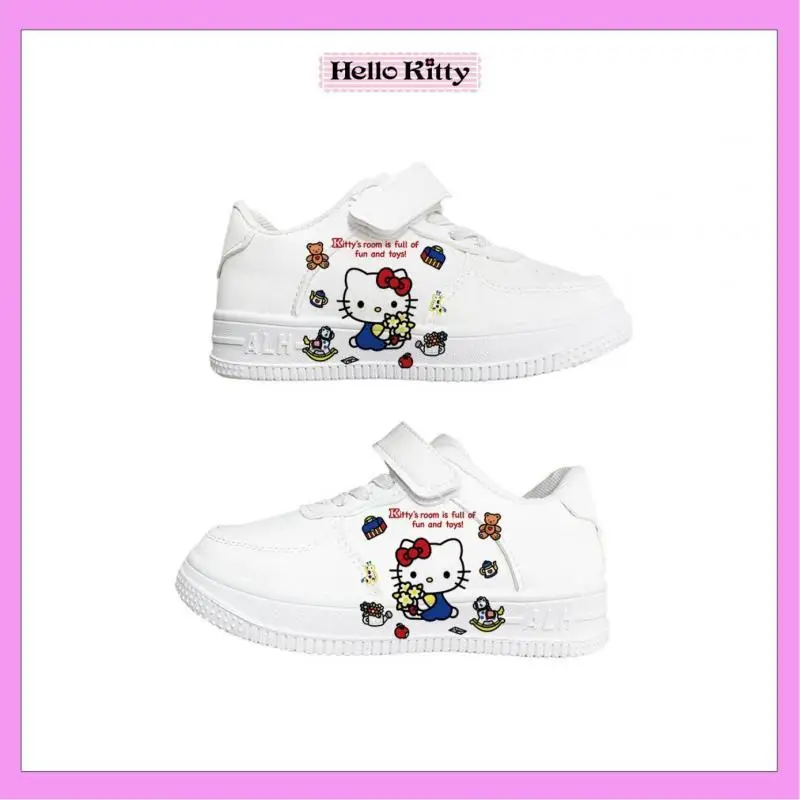 

Sanrio Hello Kitty Children Skate Shoes Spring Girl Autumn Casual Sneakers Comfort Kawaii Cartoon Anime Fashion New Style Shoes
