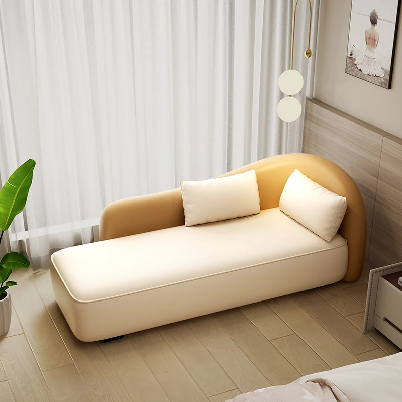 Light luxury modern concubine chair, curved sofa chair, small apartment living room lazy reclining chair