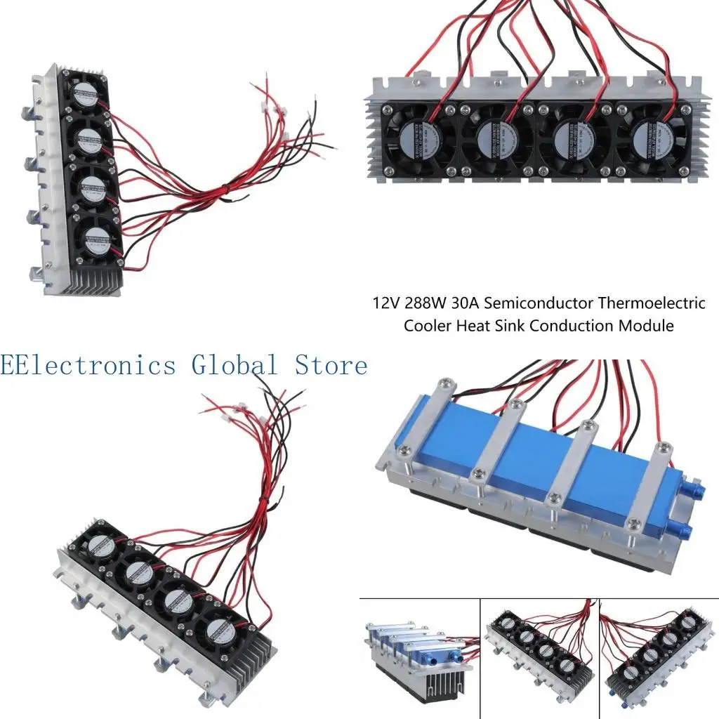 

462B 12V 288W 30A Полупроводниковый термоэлектрический охладитель Модуль проводимости радиатора