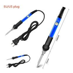 Mini Soldering Iron Adjustable Temperature Electric Solder Iron 60W Welding Solder Rework Station Heat Pencil Tips Repair Tool