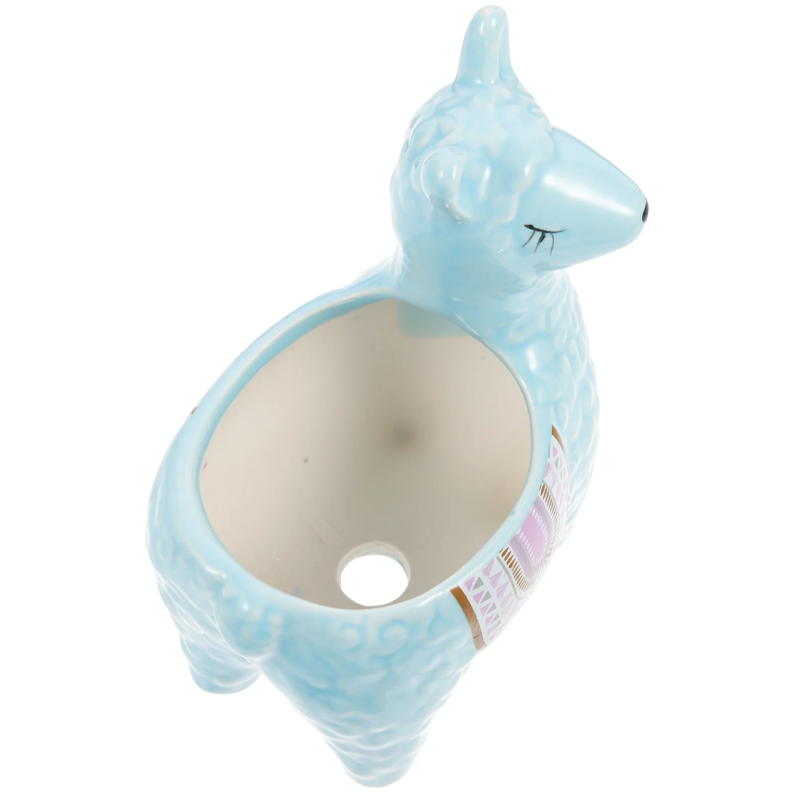 وعاء عصاري من السيراميك بتصميم الألبكة الرائع، حاوية نباتية مدمجة للشرفة المكتبية والديكور الداخلي والخارجي