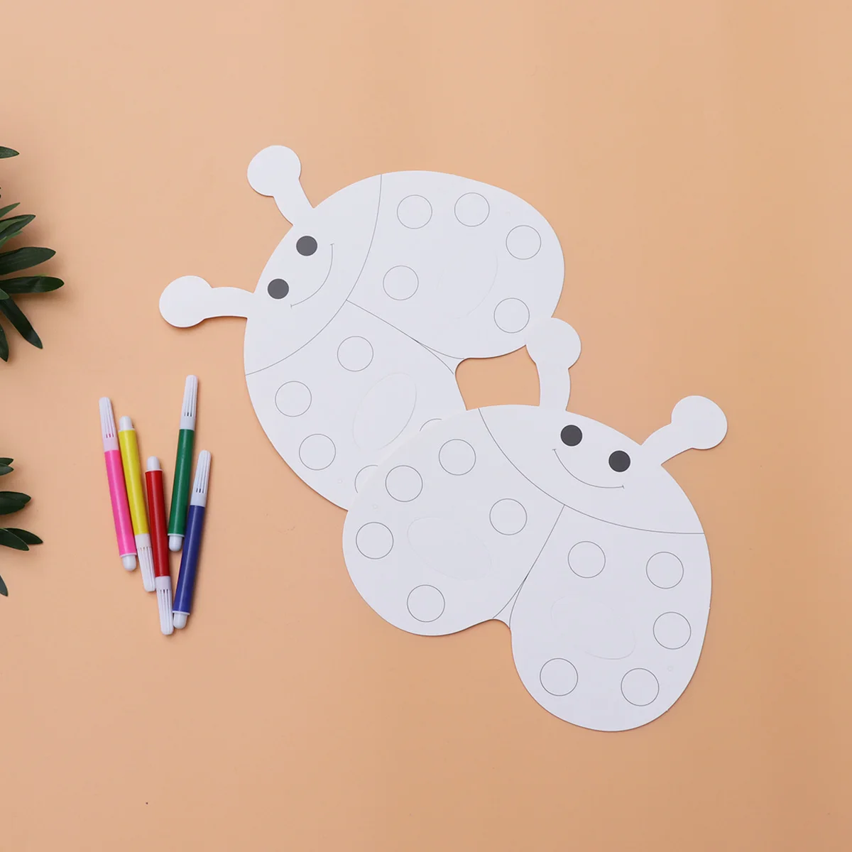 

15pcs Diy Animal Masks Handmade Paper Craft Set For Kids Creative Coloring Educational Art Imagination Development Party Favors