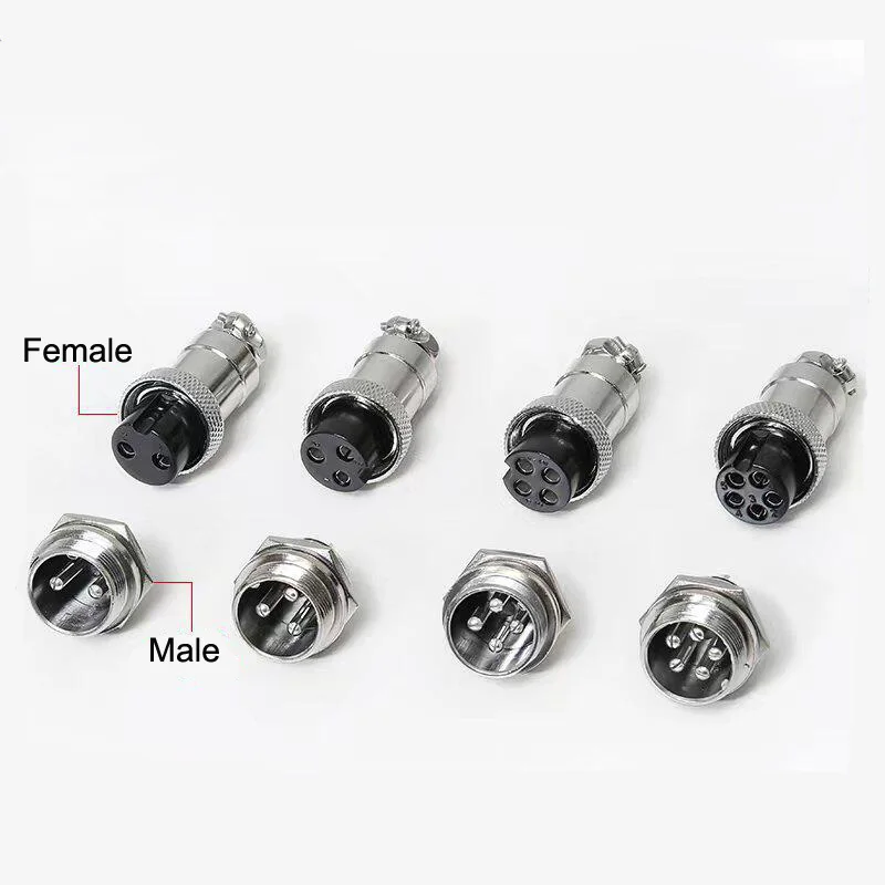 20Sets GX16 2 3 4 5 6 7 8 9 10 Pin Male&Female Docking Aviator Aviation Plug Socket Circular Connector