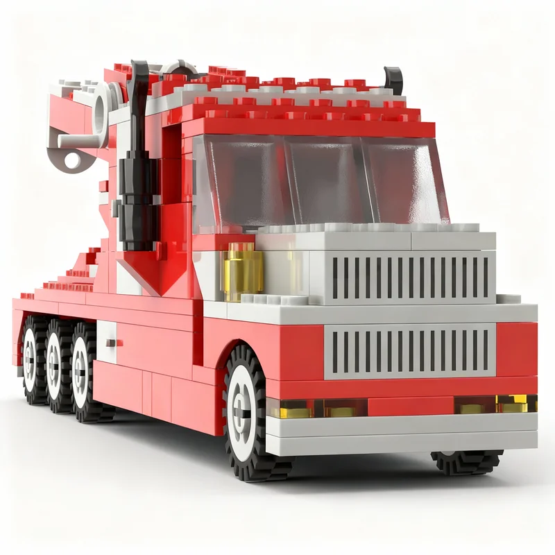 Set de Construcción Universal MOC de 192 Piezas, Modelo de Camión de Remolque Peterbilt, Bloques de Juguetes, Regalos de Navidad, Arquitectura, Bricolaje, Idea Creativa