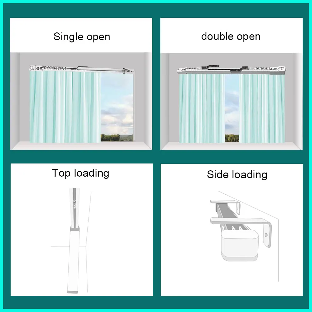 LifeLibero Customizable Electric Curtain Track Rails for Zigbee Wifi Tuya Smart Curtain Motor Home Customizable Ziptrack Railway