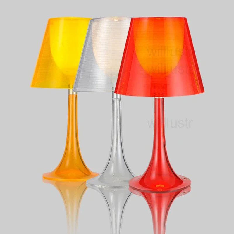 

Modern Wine Cup Table Lamp Living Room Bedroom Hotel Office Sofa Side Bedside Red Transparent Black Yellow Desk Reading lights