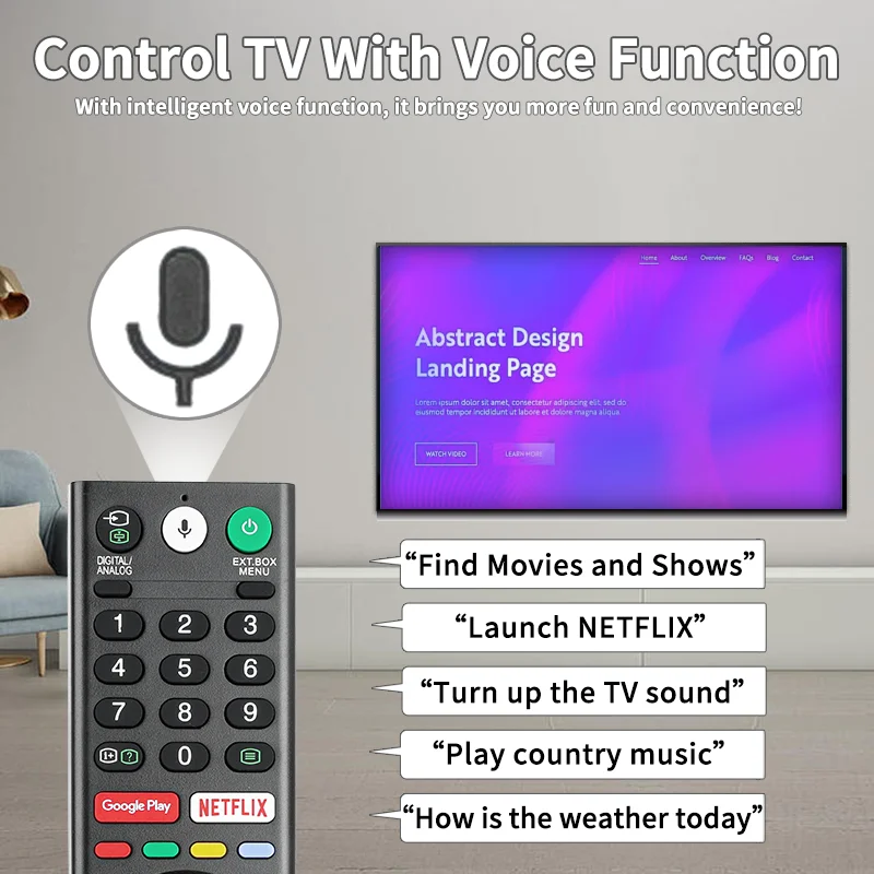 RMF-TX310P For Sony Voice Remote Control Compatible With Sony TV KD-55A8G KD-65A8G KD-55A9F KD-65A9F KD-75Z9F KD-43X8000G