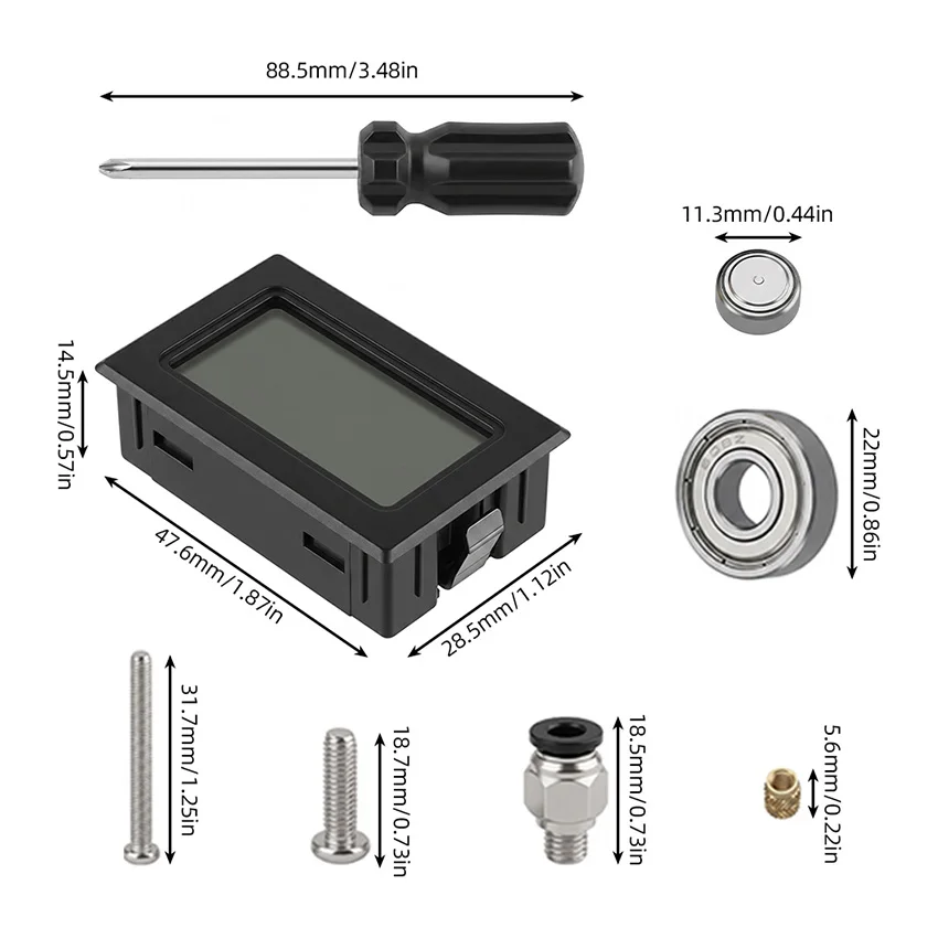 For 3D Printer 1 KG Consumable Recyclable Spool Holder Assembly Kit (Printed Parts Not Included) Accessories