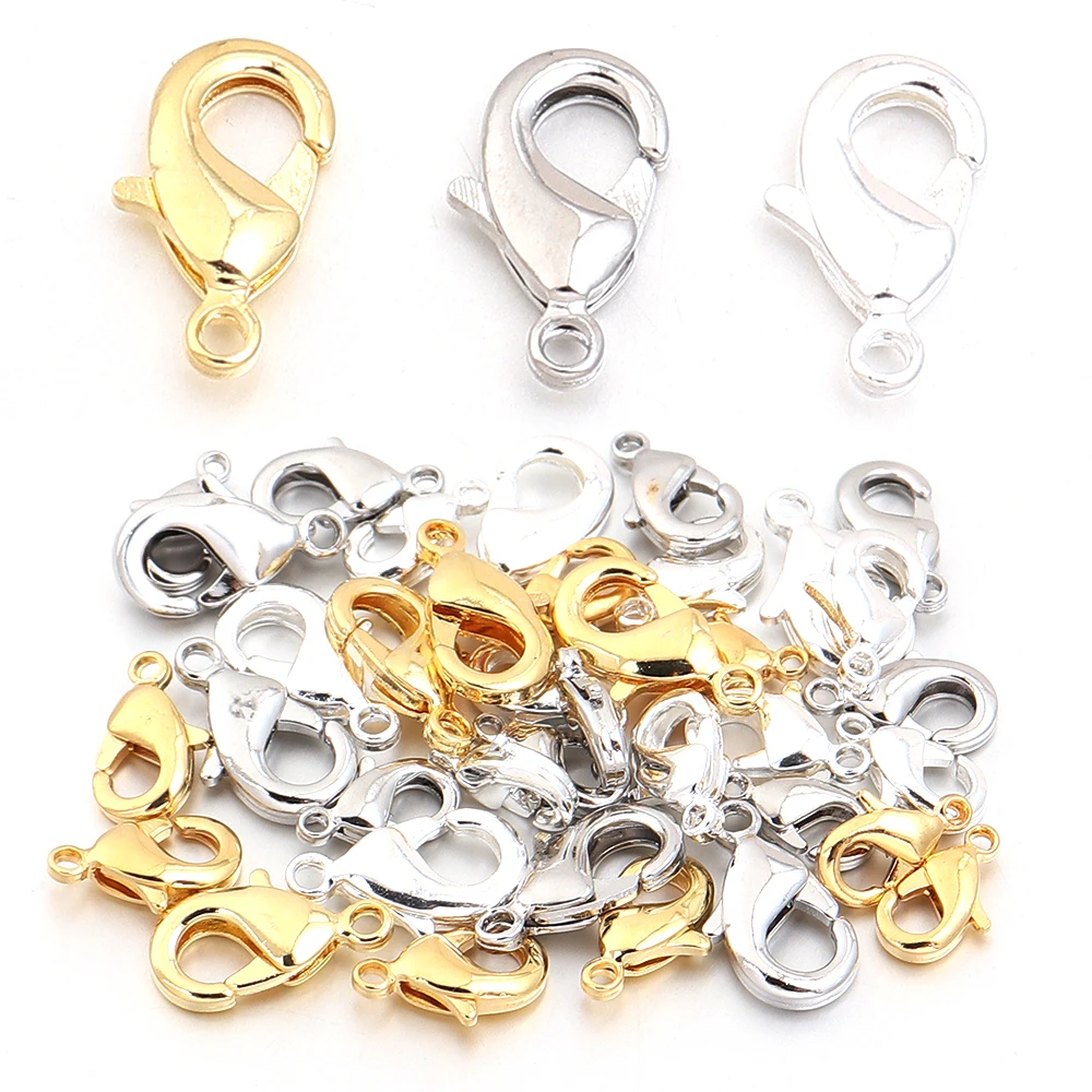 6 Stück 18K vergoldete Kupfer-Karabinerhaken-Verbinder für Schmuckherstellung, DIY-Halsketten, Armbänder, Kettenzubehör – Detail 5