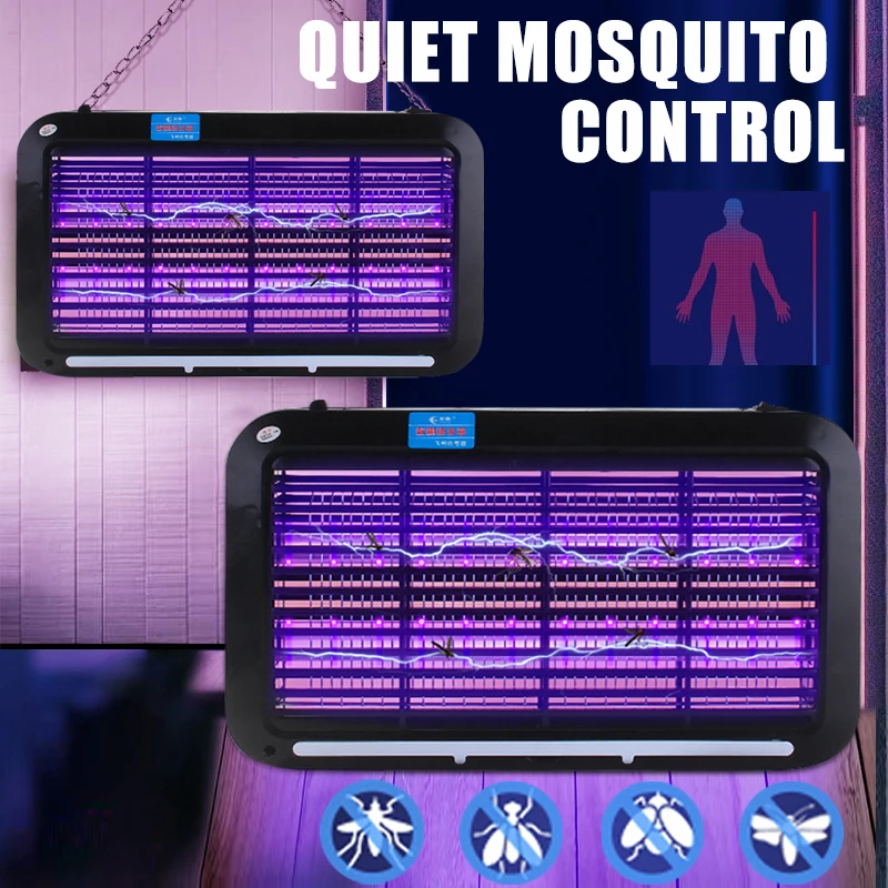 110V/220V Mosquito Killer Lamp 8W Powerful Bug Zapper LED Electric Shock Mosquito Repellent Commercial Flycatcher Flys Kills