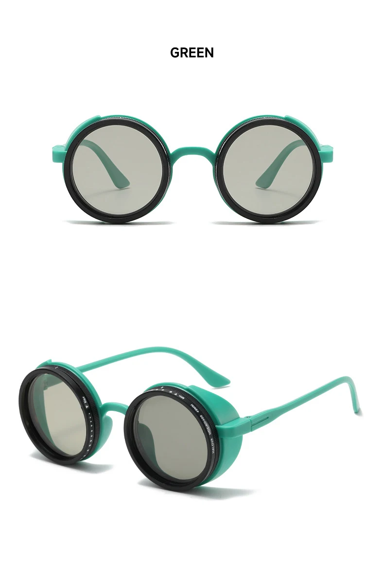 ND Dimmen Gläser Männer Polarisierte Sonnenbrille Frauen Fahren Angeln Brille Steampunk Outdoor Shades Retro Runde UV400 Sonnenbrille – Detail 13