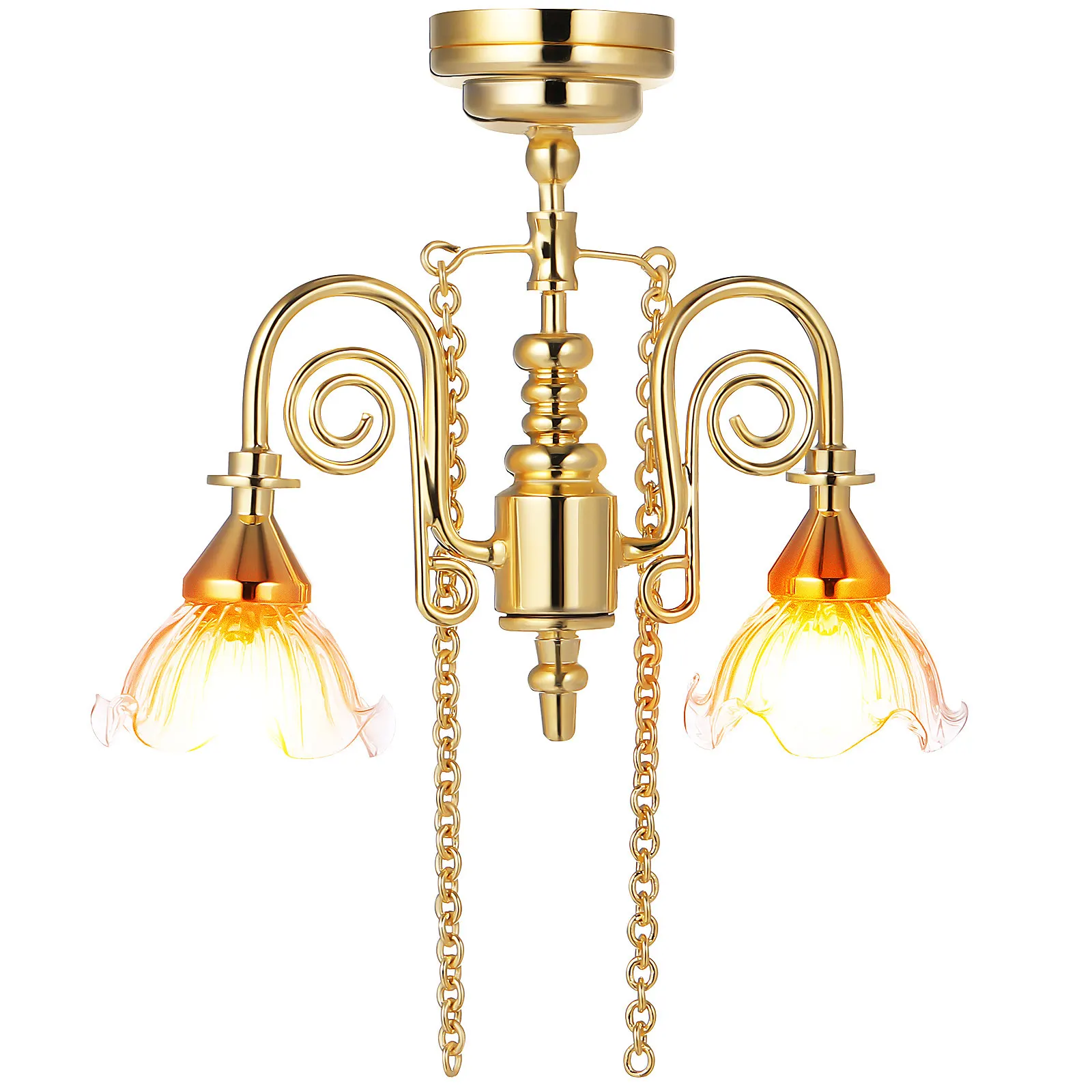 

Miniature Ceiling Light Vintage Working LED Lamp Magnetic Dollhouse Furniture Lighting Mini House Decoration Accessories