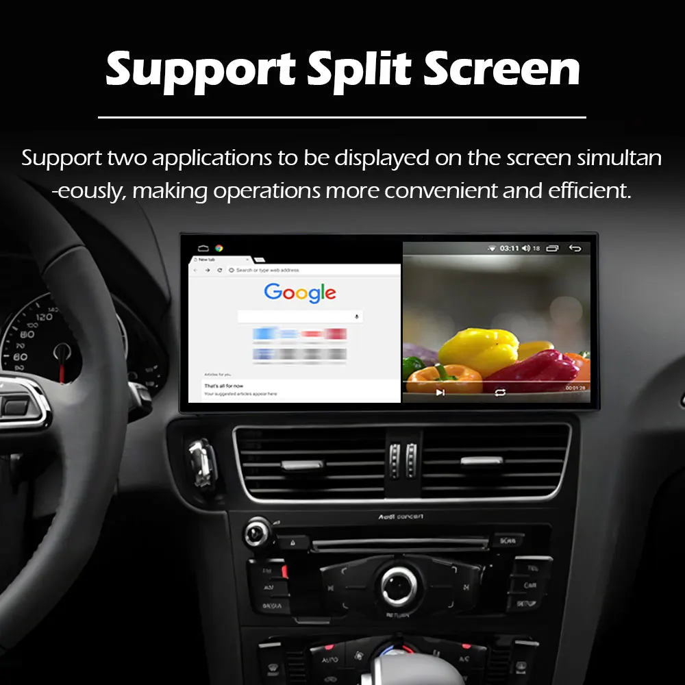 أندرويد 15 لأودي A1 2012 - 2018 راديو السيارة فيديو مشغل وسائط متعددة الملاحة GPS BT WIFI QLED شاشة تعمل باللمس DSP ستيريو #5