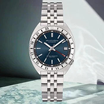 Montres mécaniques automatiques SpecPrint& Söhne, acier inoxydable saphir, rotation Movt Gstuff, NH34, 38mm, nouveau, 2024