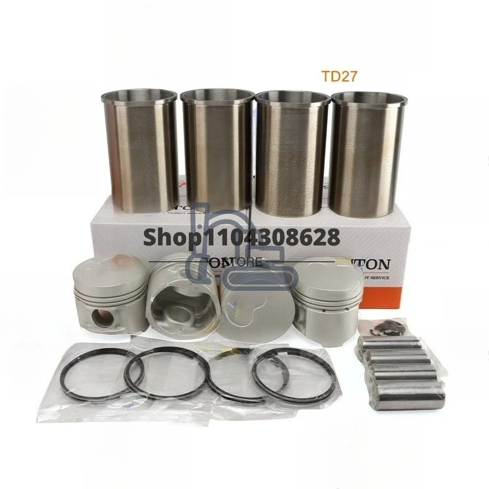 TD27 Overhaul Rebuild Kit Piston Rings Cylinder Liner Set Engine Parts