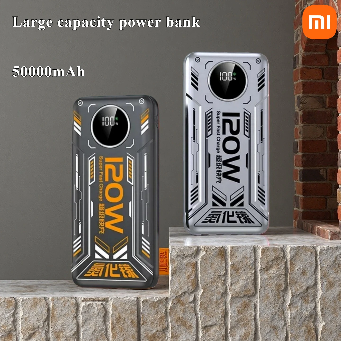 

Xiaomi New 50000mAh High-capacity Power Bank with Super-fast Charging and External Charger for iPhone Samsung