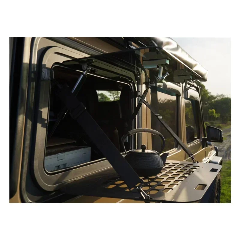 

Overland Camper Car Gullwing Windows