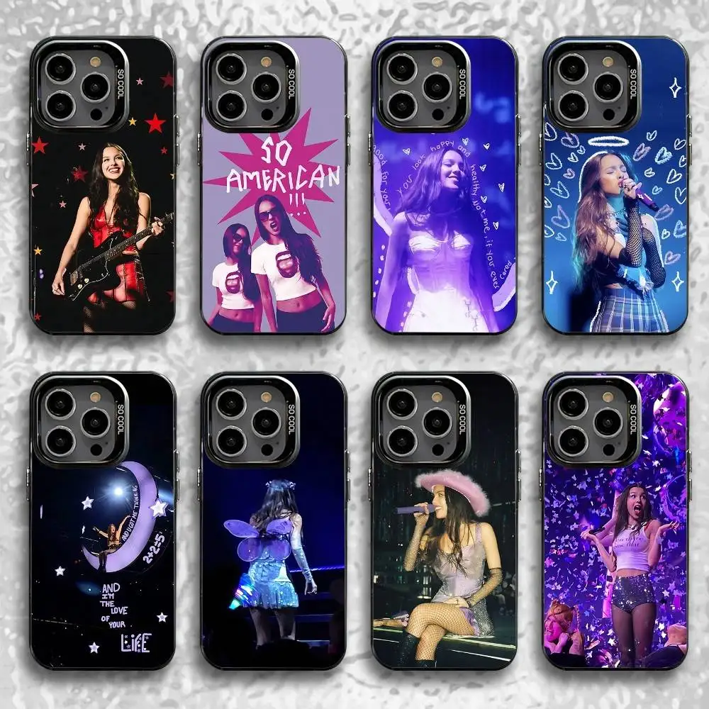

O-OliviaS Singer S-Sour Phone Case For iPhone 16,15,14,13,12,11,Pro,Max,Plus,Mini,SE Black Candy Matte Shockproof Cover