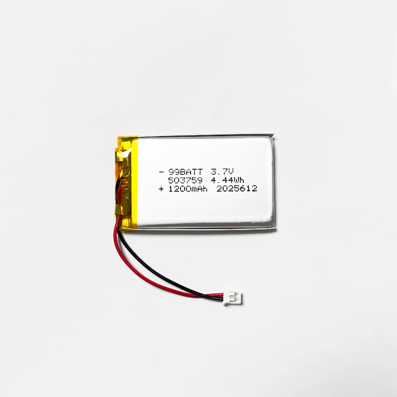 503759 Battery 3.7V 1200mAh Polymer Lithium Batteries Lipo for Blue Tooth Headset Audio Stereo GPS Navigator Bluetooth Speaker - Image 2