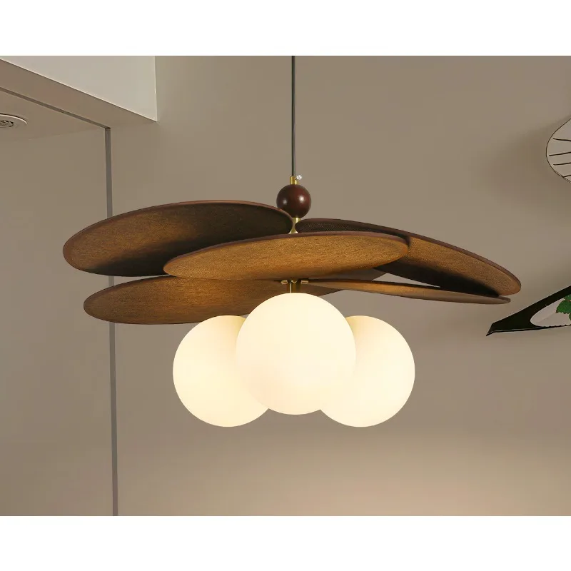 

rattan dining room chandelierFrench medieval style lamps, creative study lights, retro atmosphere bedroom chandeliers