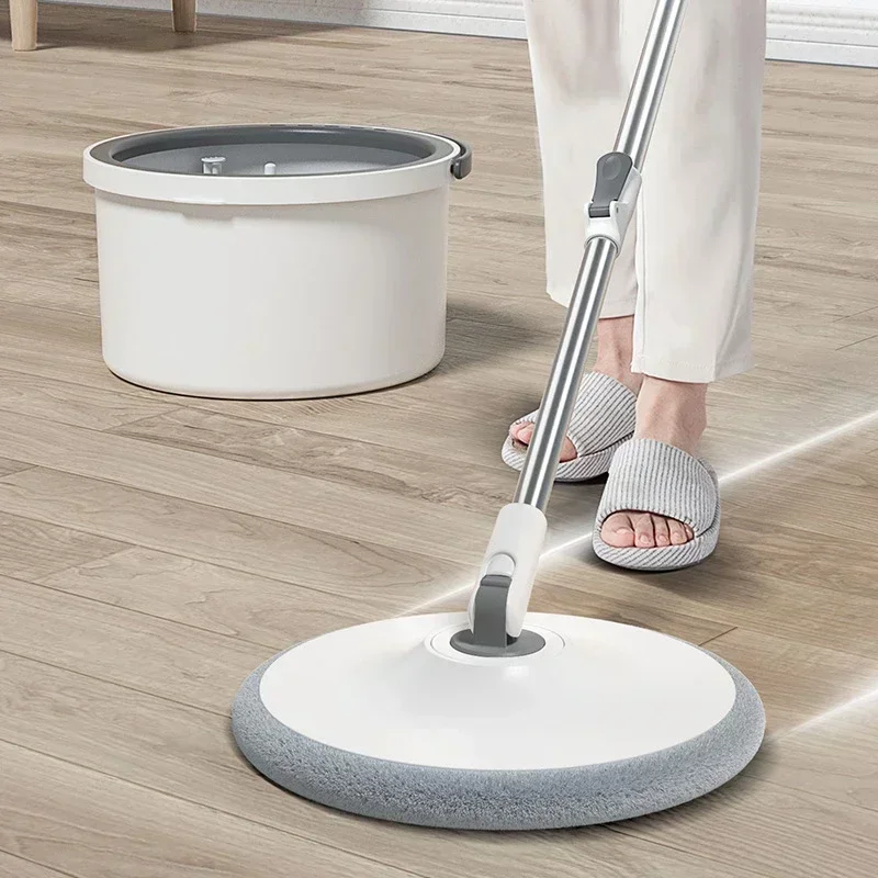 Spin Mop Water Separation 360 Cleaning with Bucket Microfiber Cloth No Hand-Washing Floor Floating Mop Household Cleaning Tools