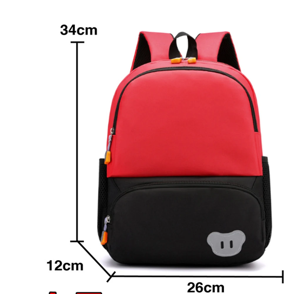 New Solid Color Backpack Embroidered Name Nylon Student Backpack Customized Name Simple Campus Backpack Girl Boy Travel Bag