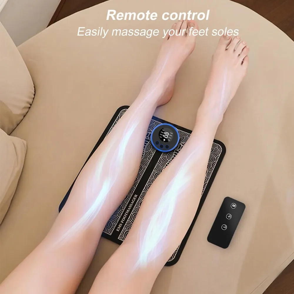 Polymères de pieds intelligents micro électriques EMS, masseur de pieds pour neuropathie, surpoids de vache amélioré, relaxation musculaire, instituts oto, 2 ensembles