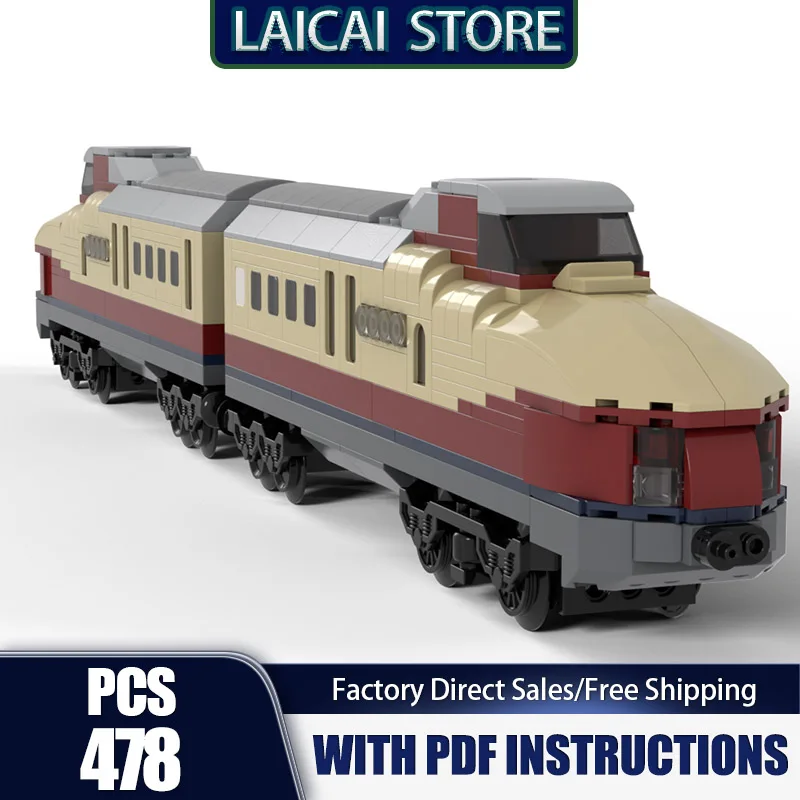 

Railway Train Model Moc Building Blocks East Germany Bullet Train Model Technology Bricks DIY Assembly Holiday Toy Gifts