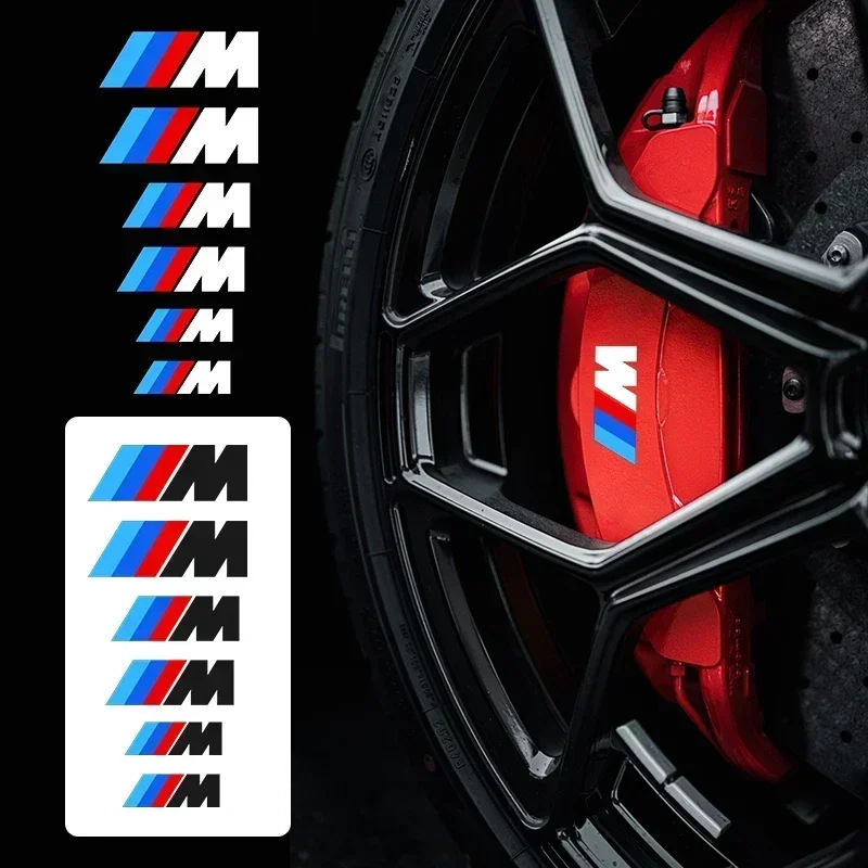 1set Car Brake Caliper Badge Emblem Sticker For BMW M E81 E82 E88 E90 E91 E92 E93 F30 E60 E61 GT F10 F11 F18 E63 E64 E68 F03 E89