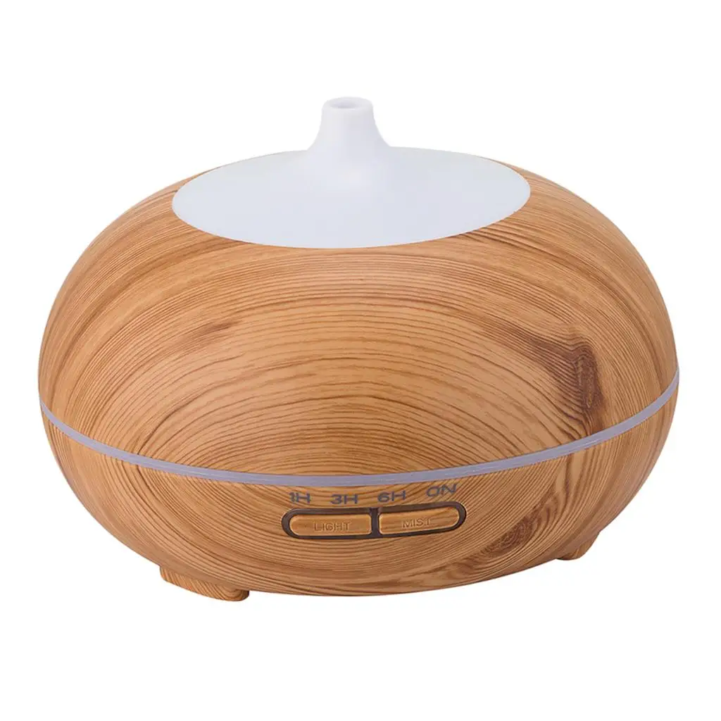 Ultrasonic Air Purifier Aroma Humidifier 500ml Mini Essential Oil Diffuser with Timer and LED Lights for Office Home