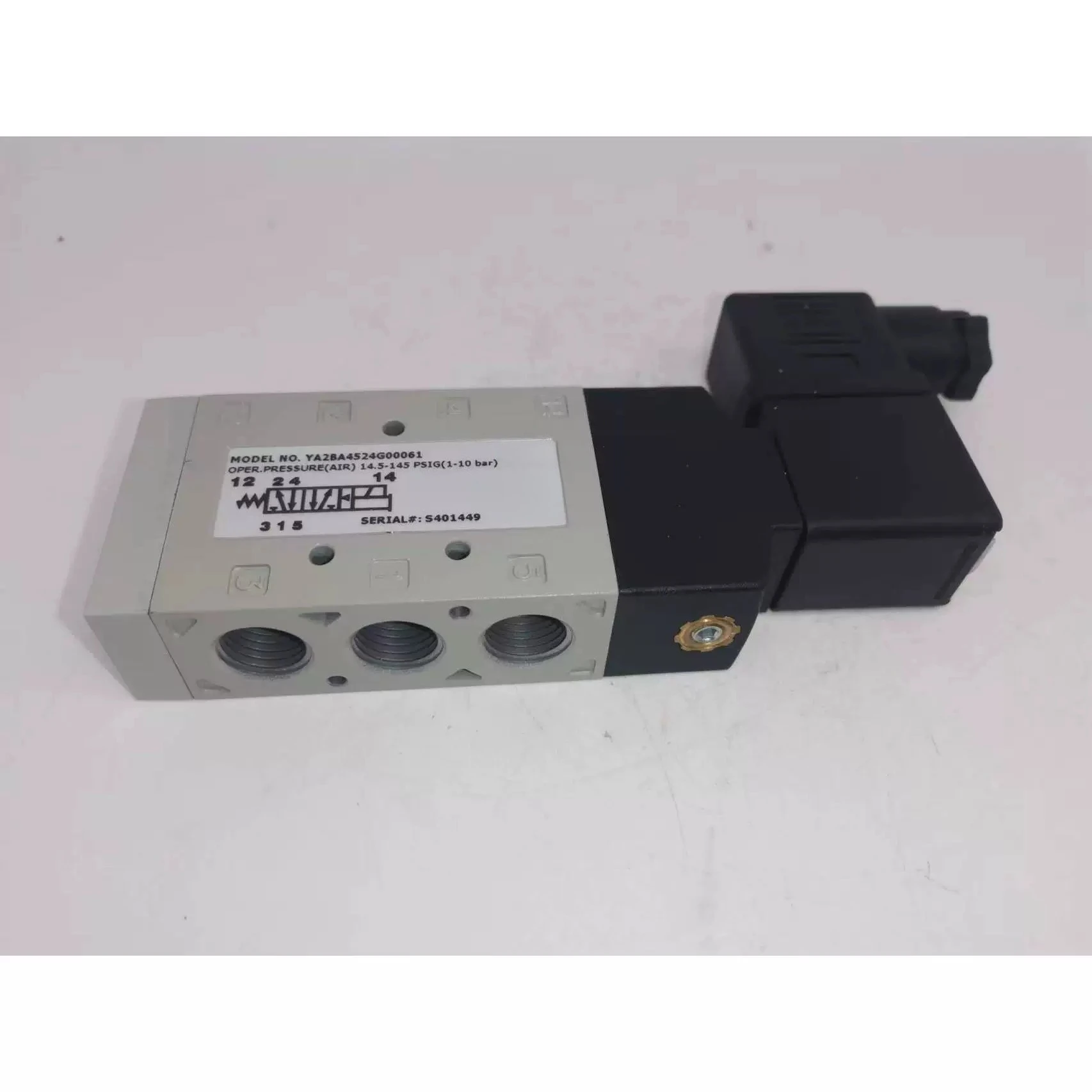 1PCS YA2BA4524G00061 24VDC 1/4 inch single electronic control 2-position 5-way sol-enoid valve