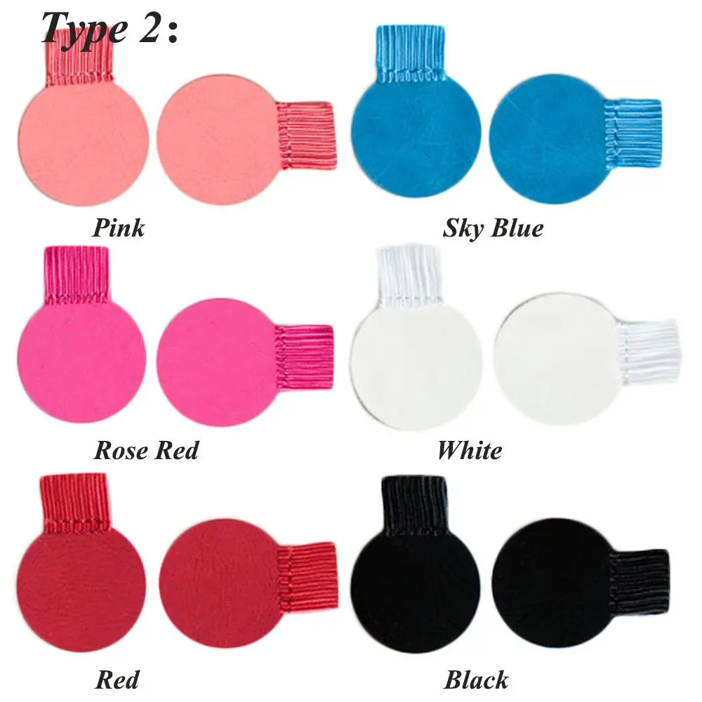 4PCS Useful Portable Convenient Notebook Leather Pen Clips Elastic Loop Self-adhesive Pen Holder