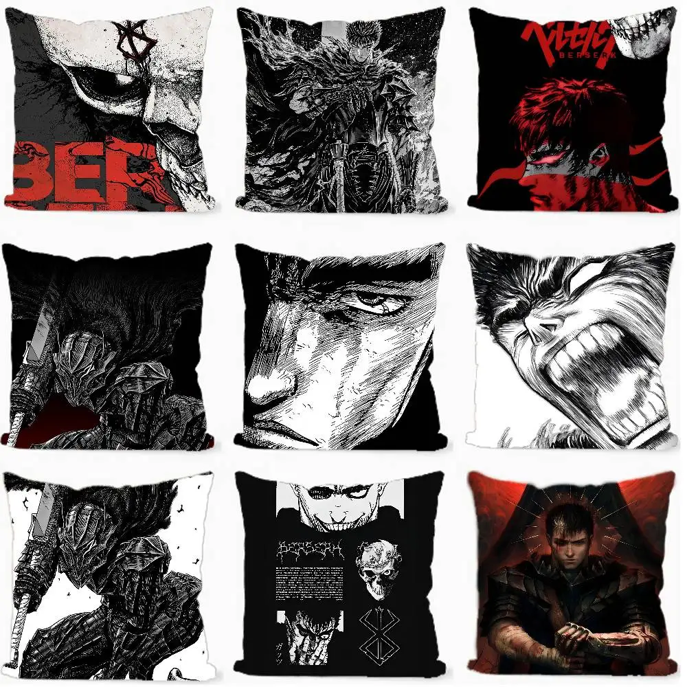 

Berserk Japanese Anime Stitch Lucky Dragon Pillow Cover Sofa Cushion Cover Home Room Decoration Children Gift