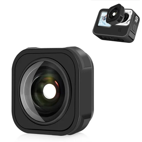 Imagen 2 del producto Objetivo Go Pro 13 Max Mod 155 °   Lente ultraancho angular maximiza la estabilización para Gopro Hero 12 9 11 Mini accesorios de cámara negros
