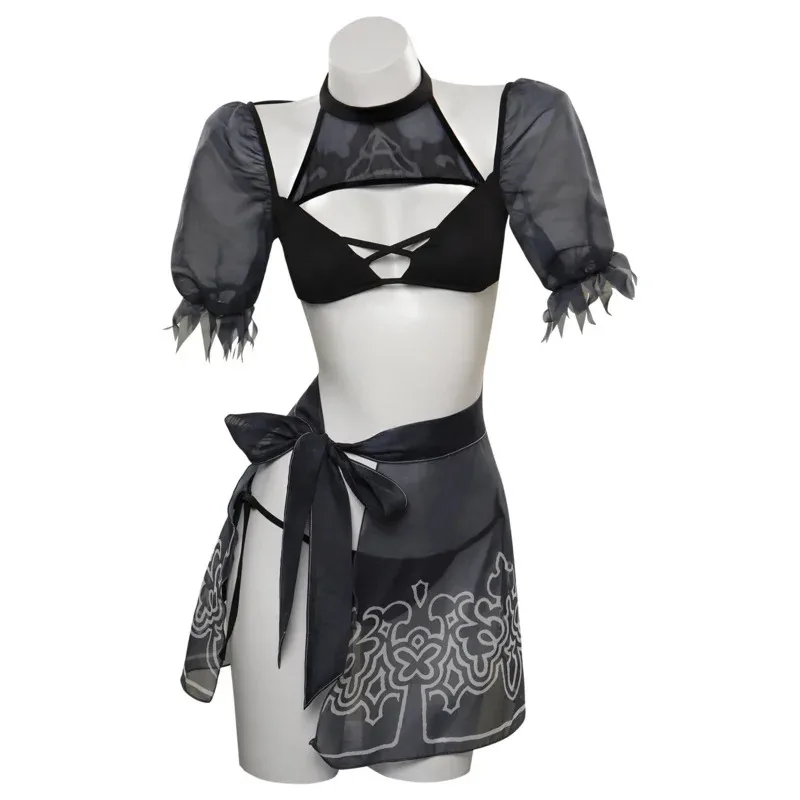 

2025 22 YoRHa 2B Косплей Купальник Женский Костюм Аниме Игра NieR No 2 Type B Ролевая Игра Фантазия Наряды Необычные Платья Партия Ткань Di