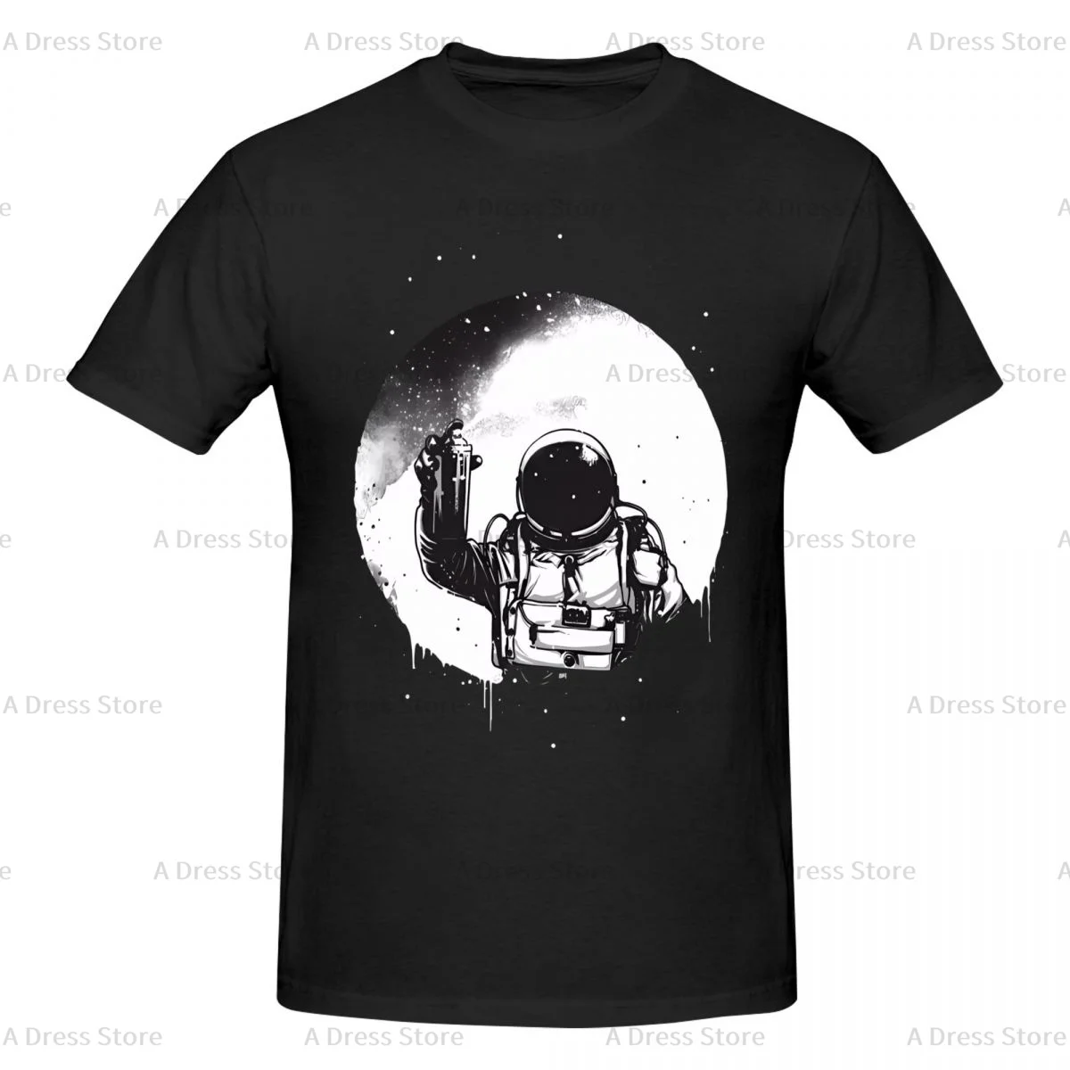 Astronauts Cherish The Lunar Environment Moon Men's round neck Oversized T-shirt,Men's summer Vintage Casual Cotton Tee Shirt