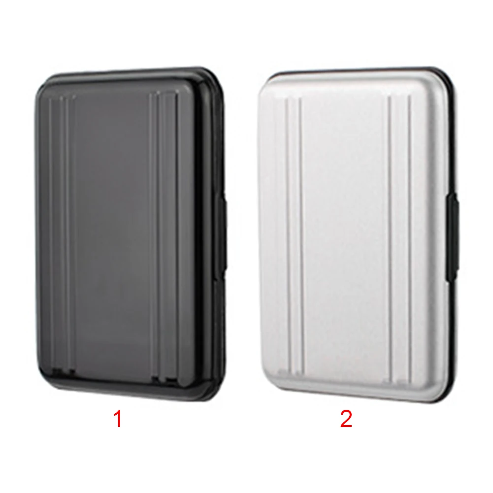 With 8 Slots Portable Holder Storage Box Anti Shock Waterproof Aluminium Organizer Memory Card
