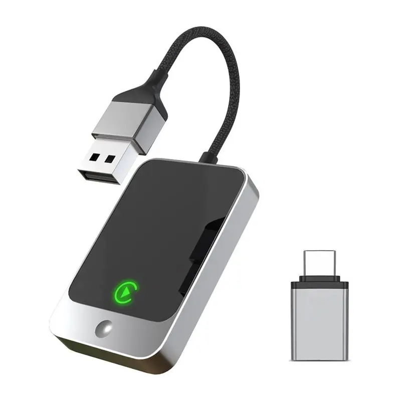 

ABGI-Wireless Carplay Smart Car Box 2-в-1 для беспроводного автомобильного экрана с низкой задержкой Plug and Play