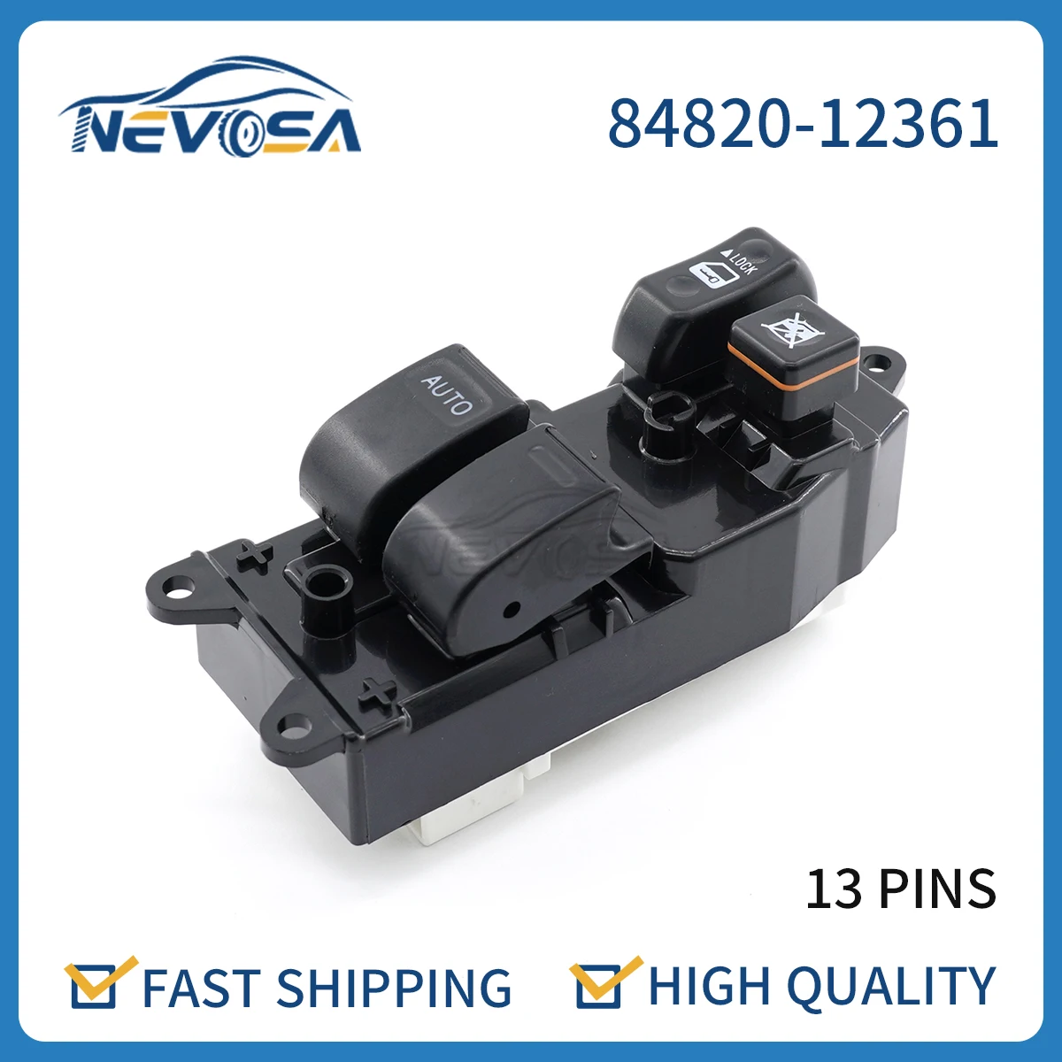 Nevosa 84820-12361 84820-12450 8482012361 84820-52090 Electric Power Window Master Switch For Toyota Corolla E11 1997-2002