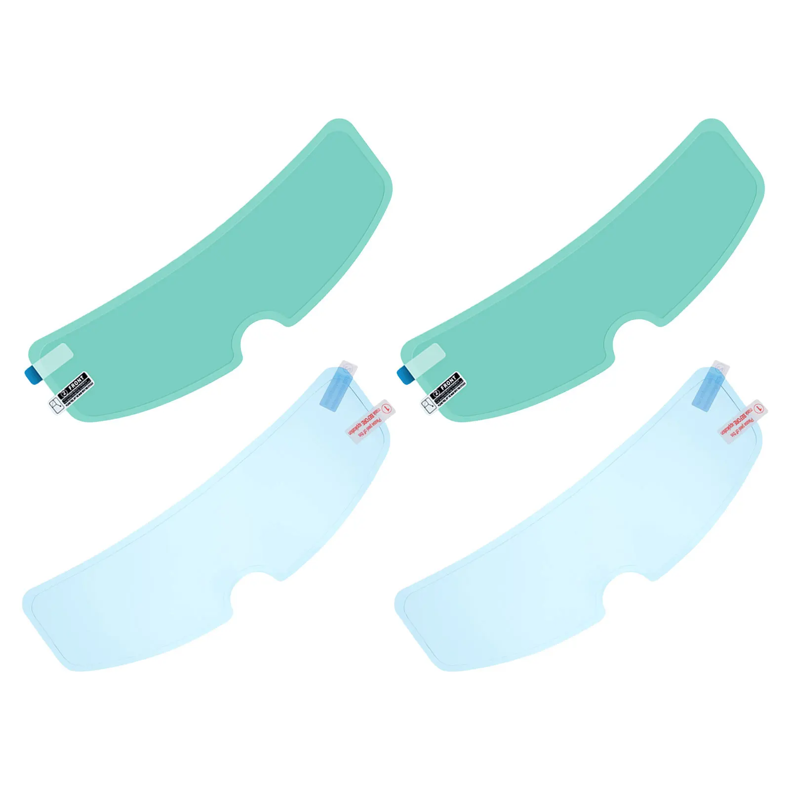 

4Pcs Universal Motorcycle Visor Film Anti Fog Anti Rain Waterproof Protective Shield Lens Insert Motorcycle Goggles Film