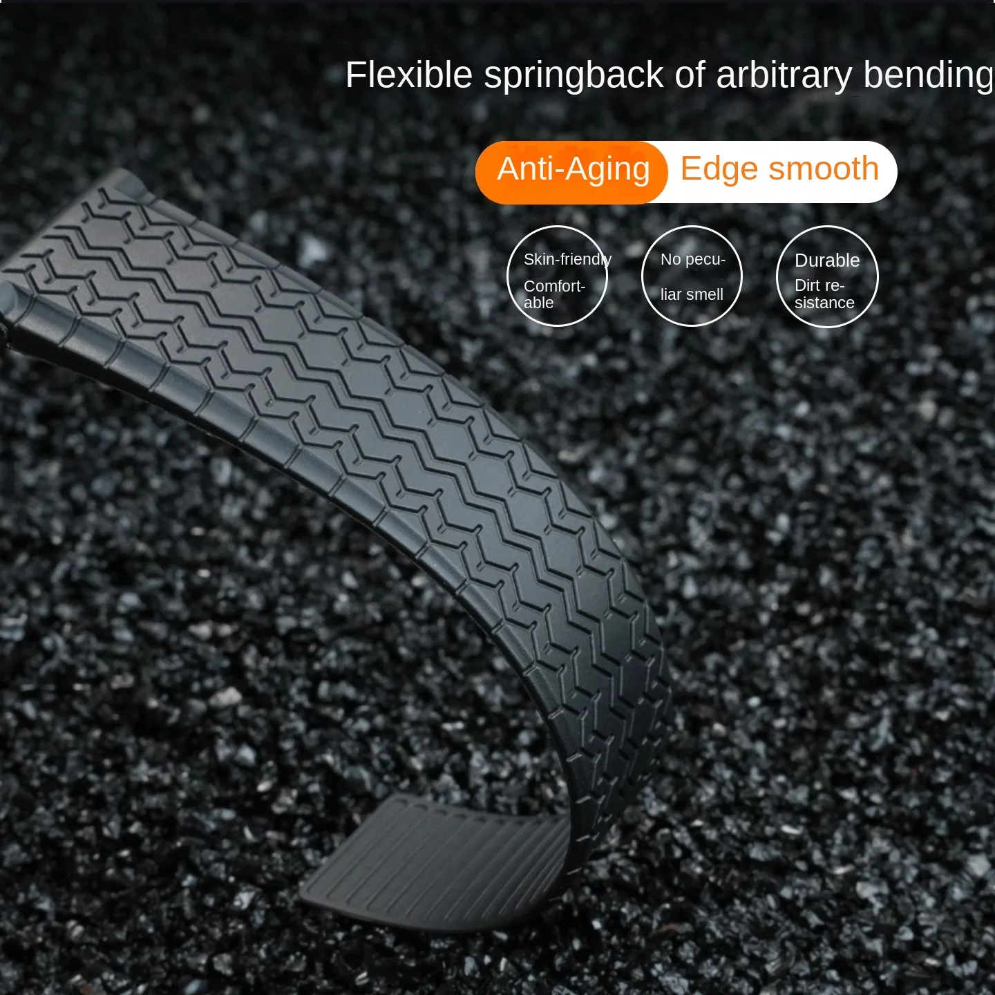 عالية الجودة سيليكون المطاط حزام الساعات 22 مللي متر صالح ل تاغ ساعة هوير الغوص حزام الرياضة الأسود سوار معصم من السيليكون للطي مشبك