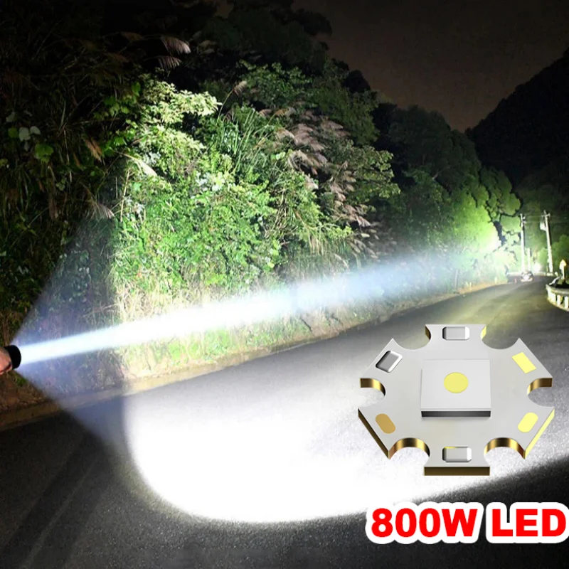 2025 Novas lanternas LED mais poderosas 90000000 LM Super Bright Torch Light Lâmpada manual recarregável à prova d'água Tocha tática