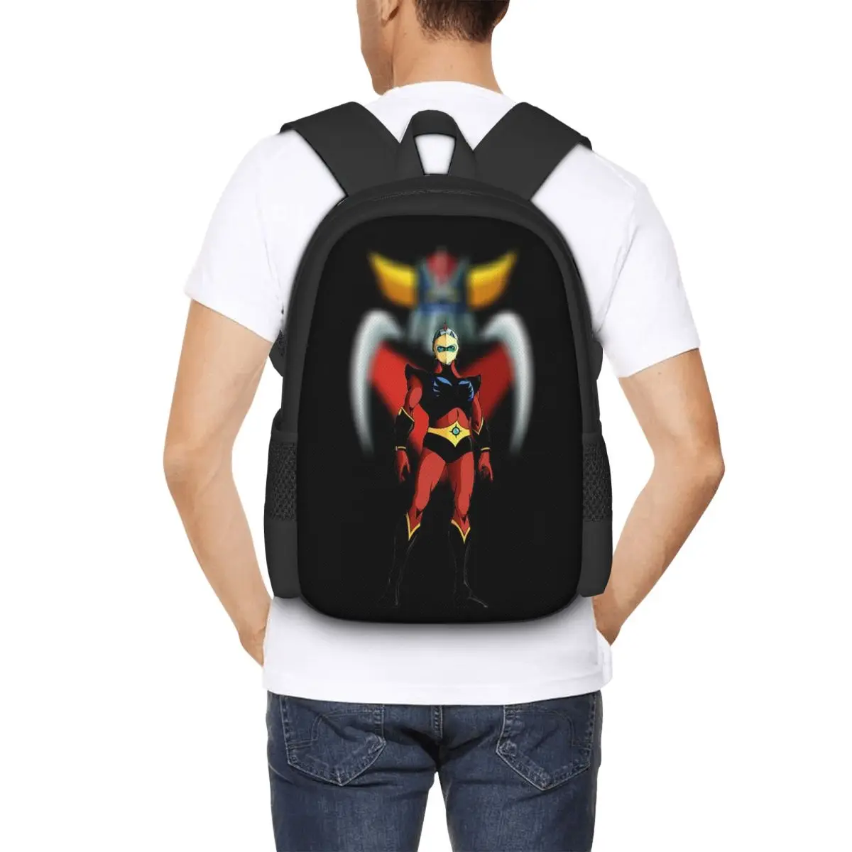 

Рюкзак Goldorak Grendizer Anime UFO Robot Goldrake, школьный рюкзак, походный рюкзак для путешествий, модная сумка для книг, сумка через плечо