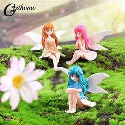 1 Piece Of Miniature Garden Fairies Figurines Resin Mini Fairy Statue Figure Fairy Garden Ornaments Decorations Accessories