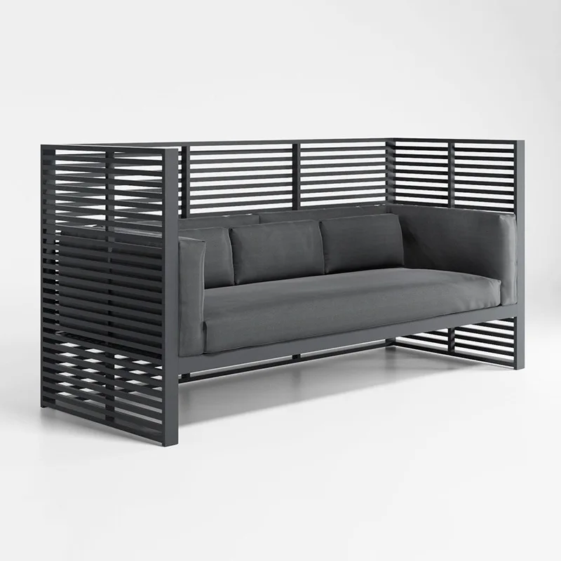 

Outdoor leisure sofa aluminum outdoor balcony villa single leisure chair courtyard open-air light luxury exterior furniture