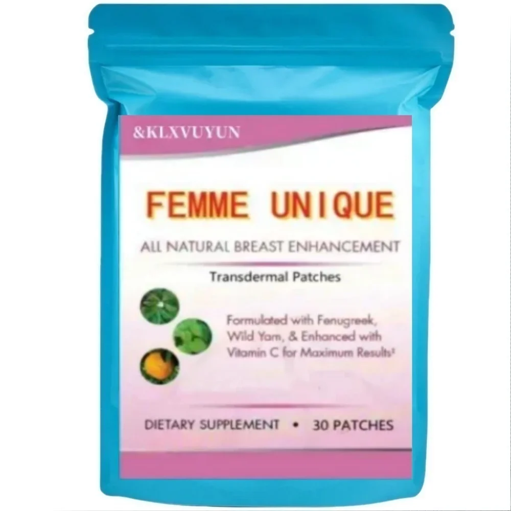 3 MONTH SUPPLY: Clinical Strength Breast Augmentation Supplement, Transdermal Patches Produced in the USA, Fenugreek