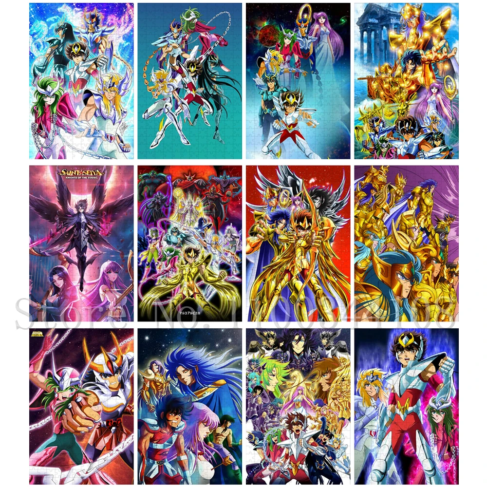 

Пазлы Saint Seiya для взрослых, Классические Японские Аниме-головоломки 35/300/500/1000 шт., головоломки для снятия стресса, сборки, игра, игрушки